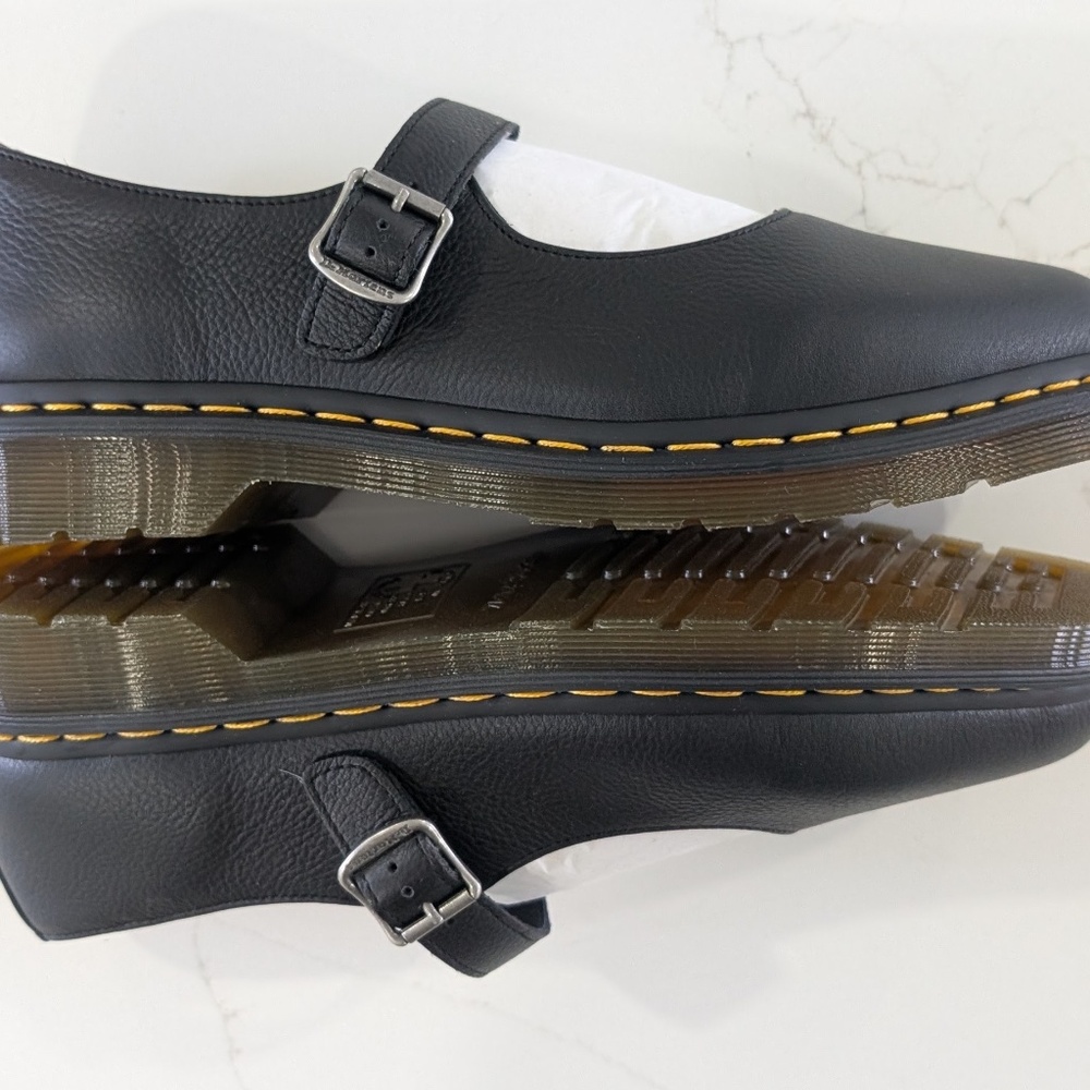 Dr. Martens Elphie Virginia Leather Mary Jane Shoes Women’s US 10 EU 42 Black - Picture 11 of 14